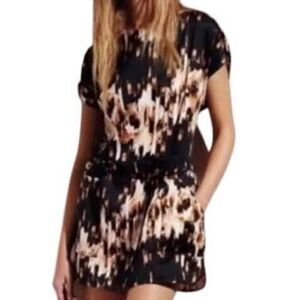 Derek Lam for Design Nation tunic dress drawstring waist pockets large